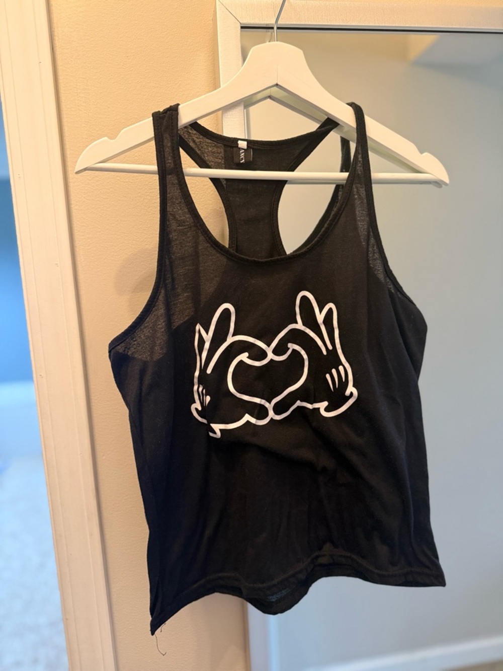 Women’s Racerback Mickey Mouse Hands Tank